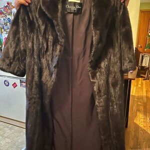 Christian Dior Brown Fur Coat